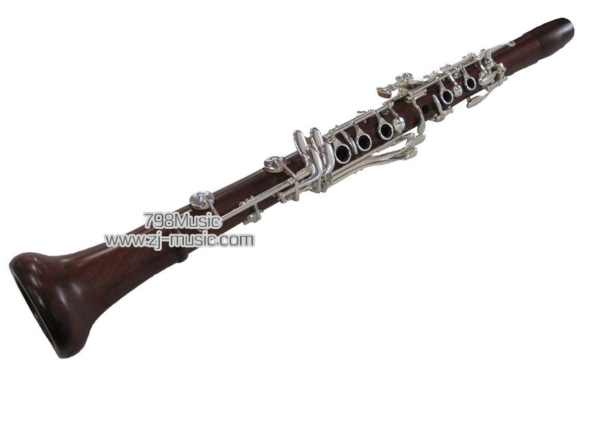 Bb Clarinet Rose Wood Silver Plated 17 Keys-798-CBRS